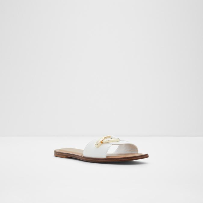 Magda Women's White Flat Sandals image number 3