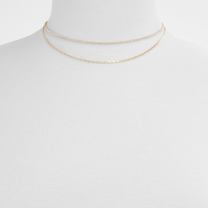 Aiila Women's Clear On Gold Necklace image number 1