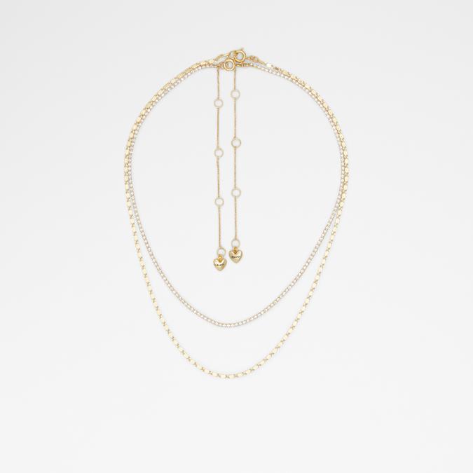Aiila Women's Clear On Gold Necklace image number 0