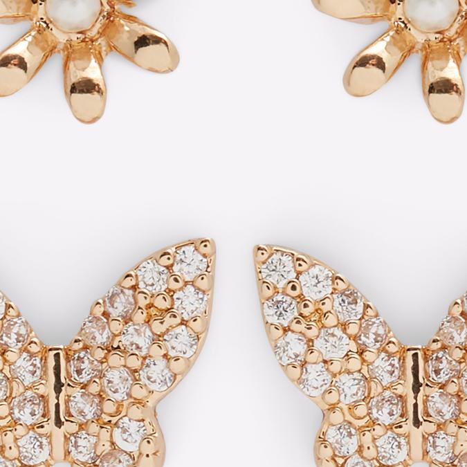 Valaledar Women's Clear On Gold Earrings image number 1