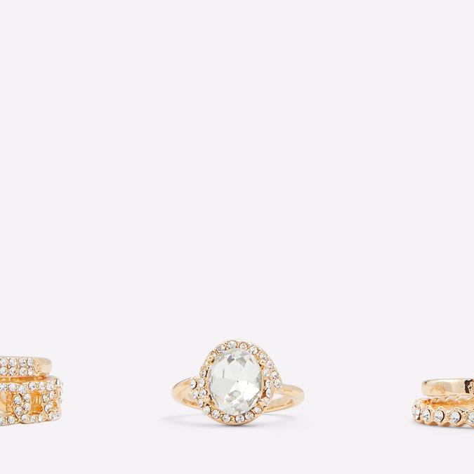 Crohatlan Women's Clear On Gold Ring image number 2