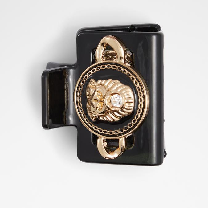 Kengai Women's Black On Gold Hair Clip