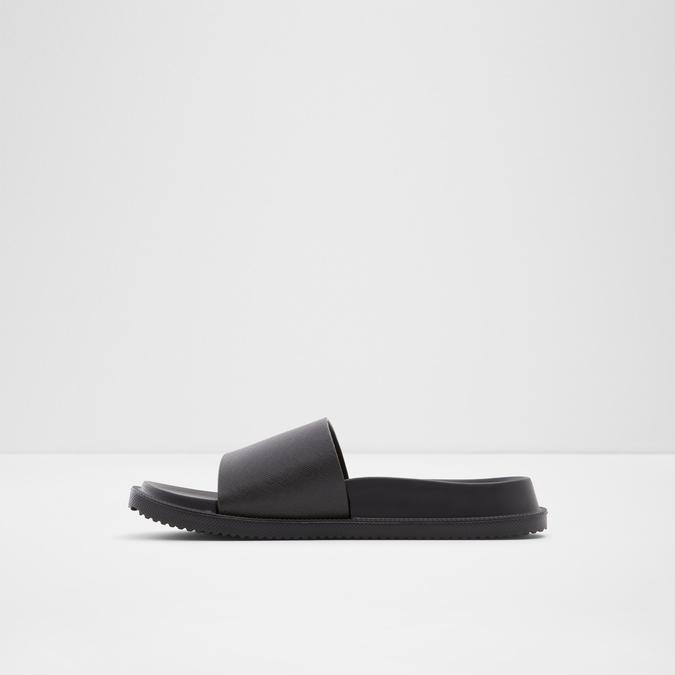Wica Men's Black Single Strap Sandals image number 2