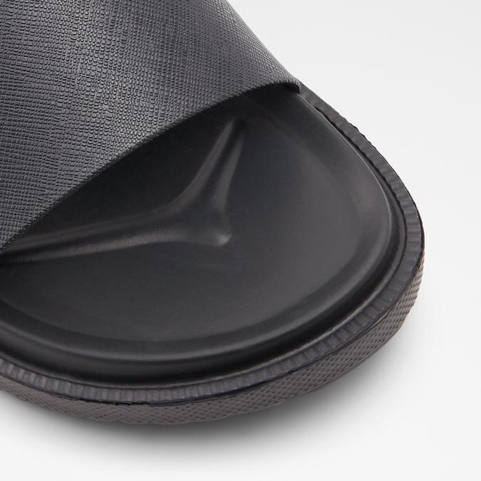 Wica Men's Black Single Strap Sandals image number 4
