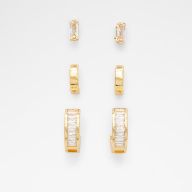 Aiili Women's Clear On Gold Earrings image number 0