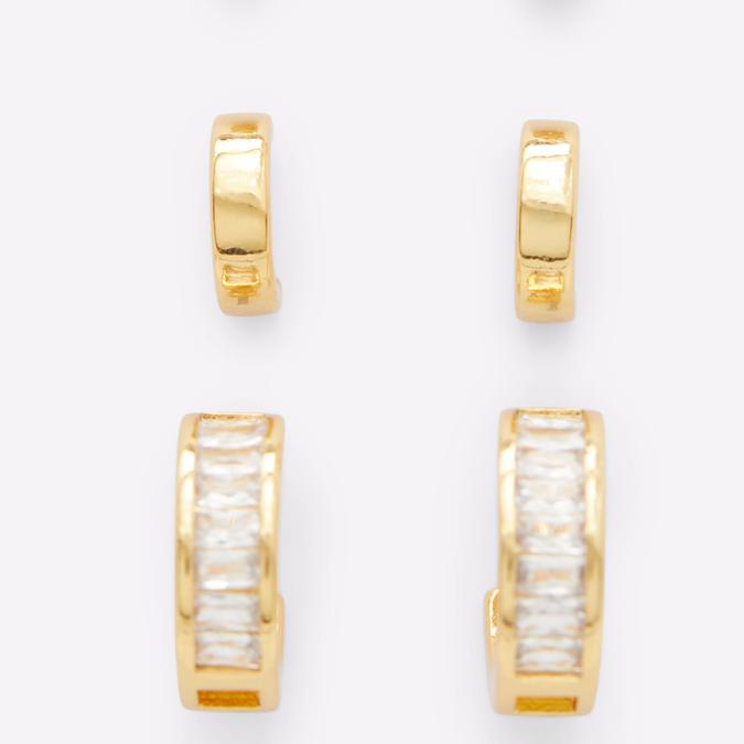 Aiili Women's Clear On Gold Earrings image number 1