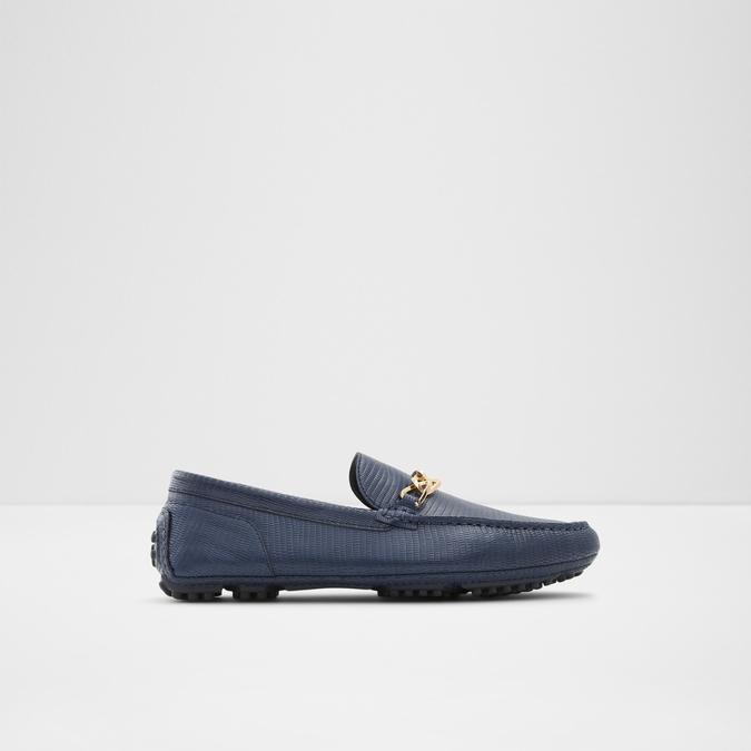 Davinch Men's Navy Moccasins