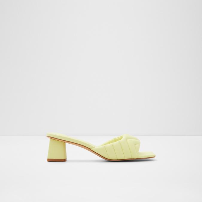 Yellow block sandals on sale