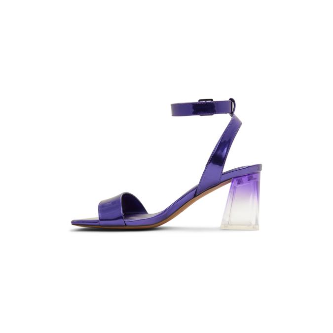 Ariel Women s Dark Purple Block Heel Sandals Aldo Shoes