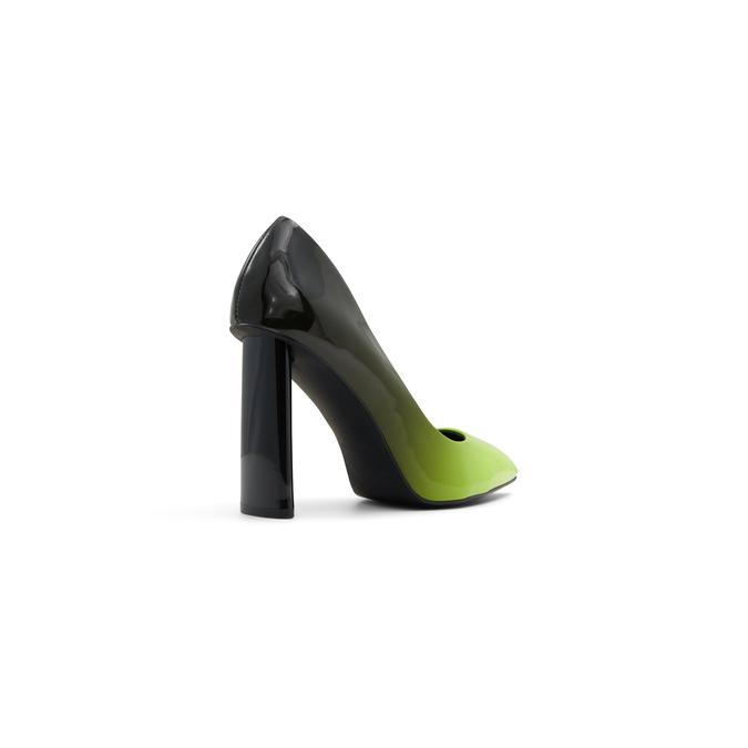 Pare of Bright Green and Yellow High Heel Shoes on Whit Stock Image - Image  of fashion, shoes: 51534731