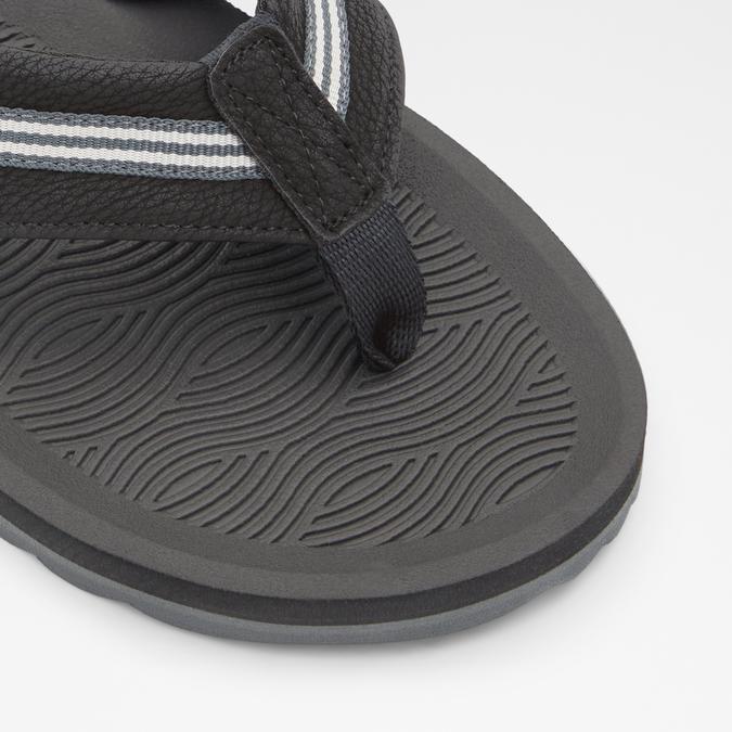 Burges Men's Black Thong Sandals image number 4