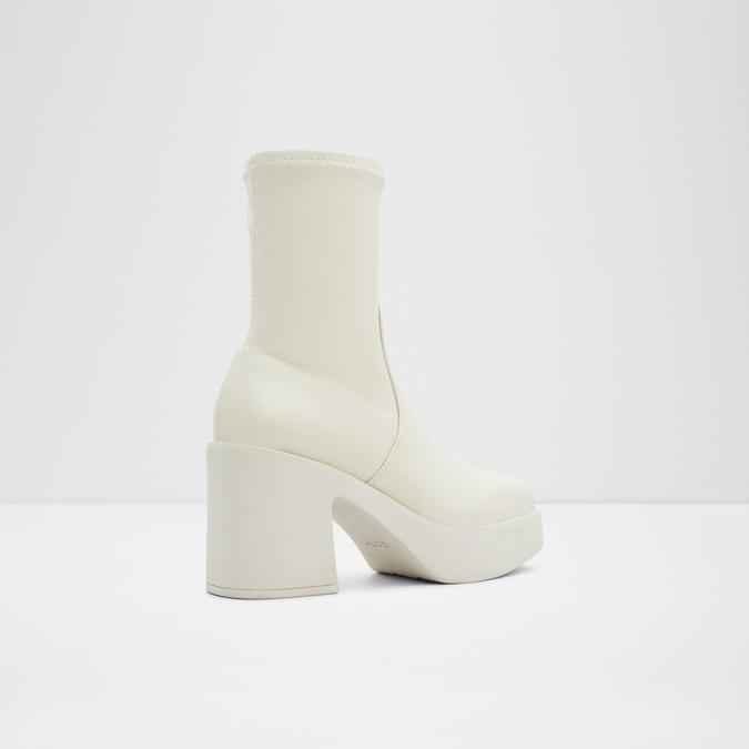 Upstep Women's White Ankle Boots image number 1