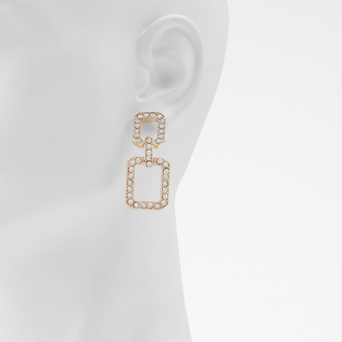 Giretha Women's Clear On Gold Earrings image number 1