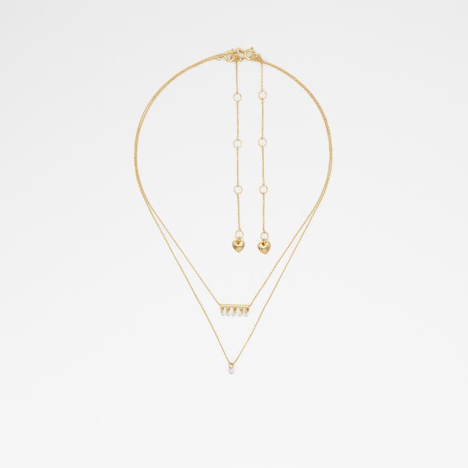 Exquis Women's Clear On Gold Necklace image number 0