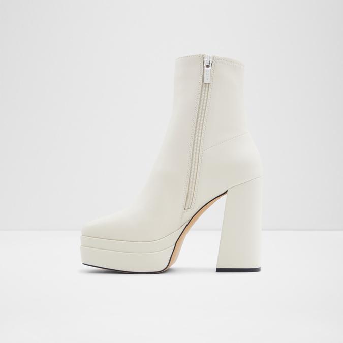Mabel Women's White Ankle Boots image number 2