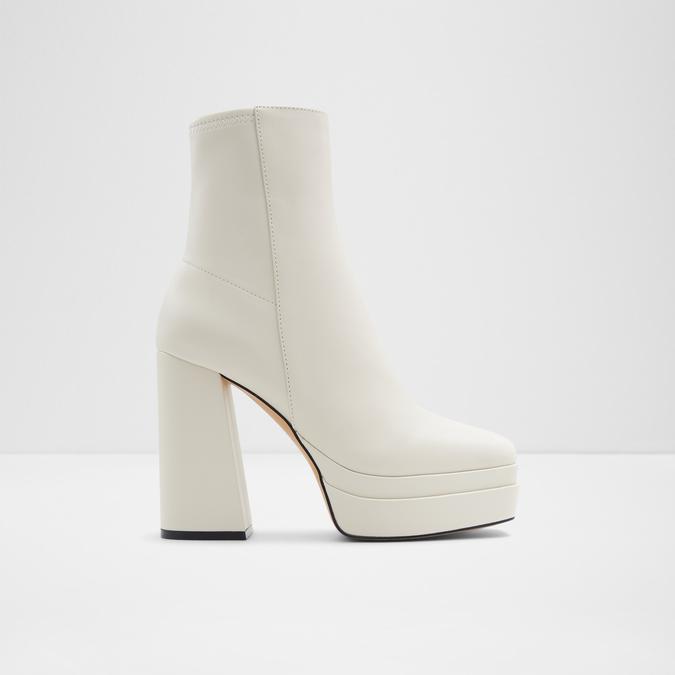 Mabel Women's White Ankle Boots image number 0