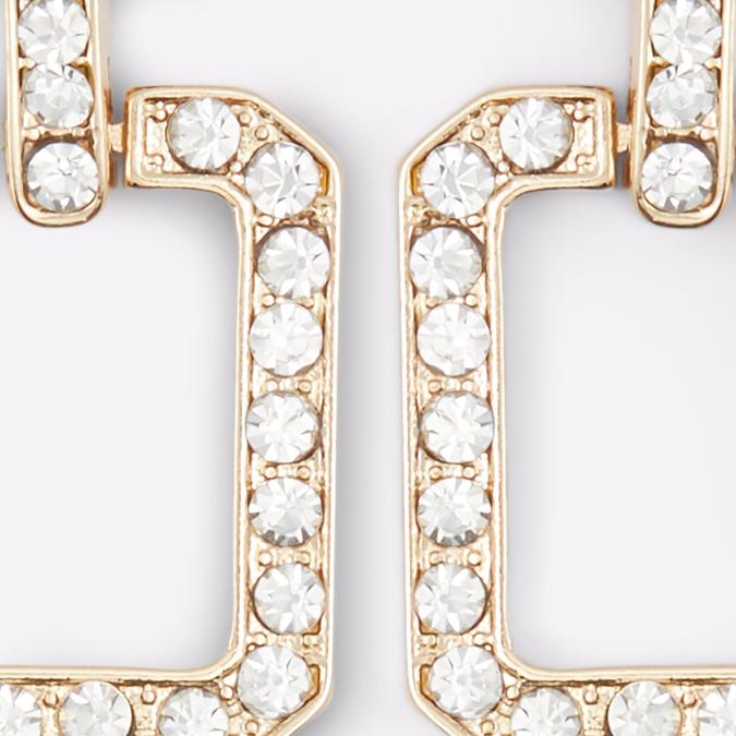 Giretha Women's Clear On Gold Earrings image number 2