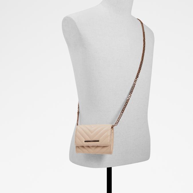 Ocoman Women's Beige Wallet On A Chain image number 3