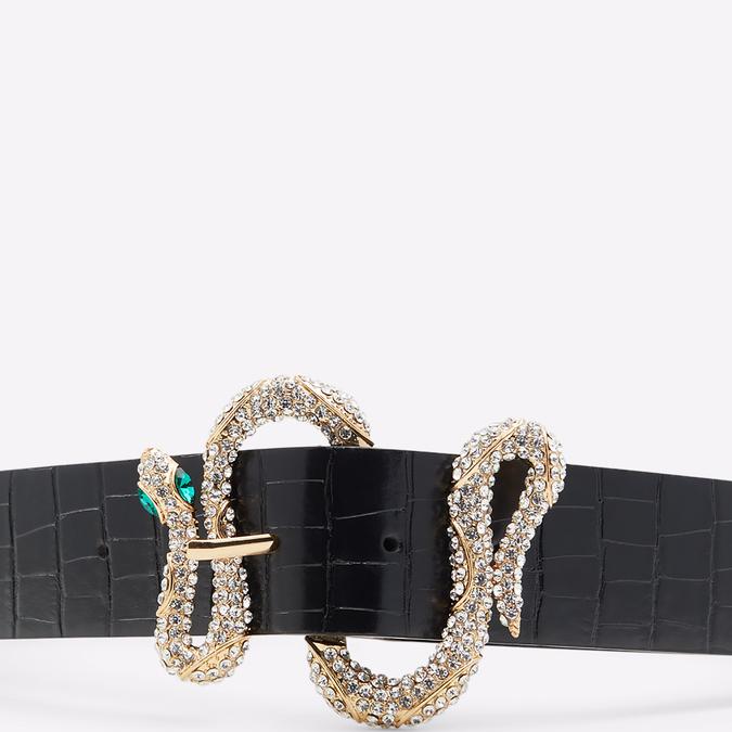 Eneria Women's Black On Gold Belt image number 1