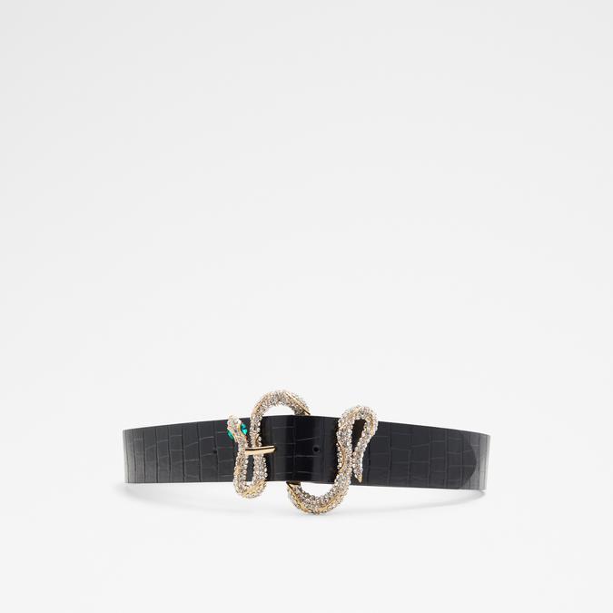 Eneria Women's Black On Gold Belt image number 0