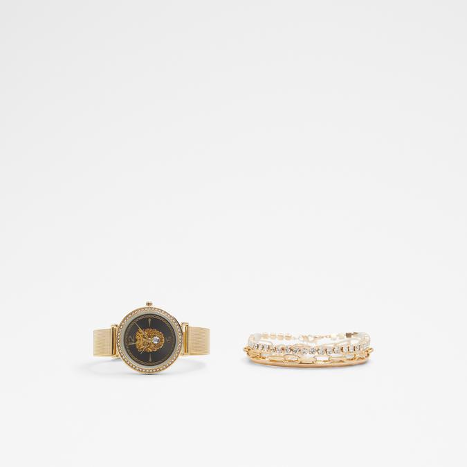 Teiwin Women's Black On Gold Watch image number 1