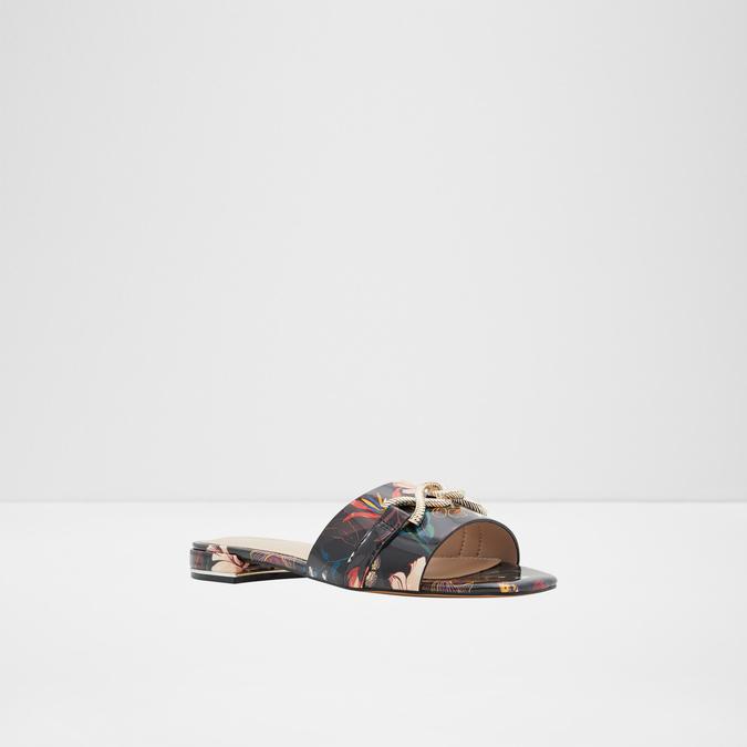 Hayhar Women's Black Flat Sandals image number 3