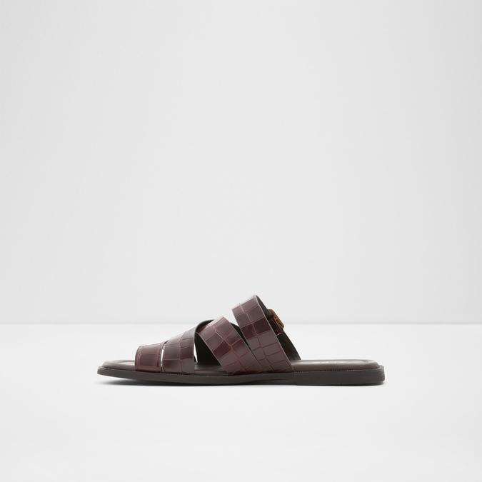 Dampel Men's Dark Brown Cross Strap Sandals image number 2