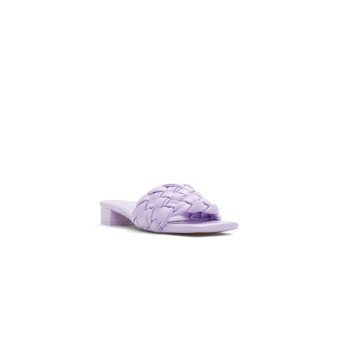 Lucyy Women's Light Purple Block Heel Sandals image number 3