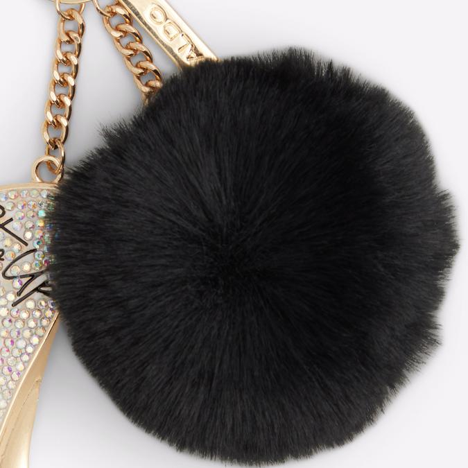 Stepupkey Women's Black On Gold Key Chain image number 1