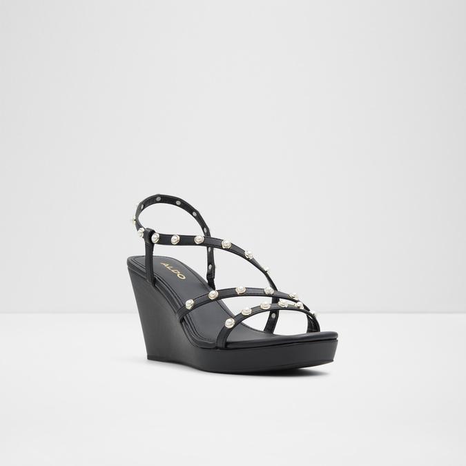 Grandede Women's Black Wedges image number 3