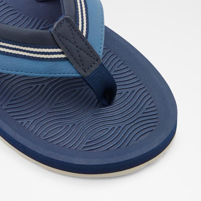 Burges Men's Navy Thong Sandals image number 4