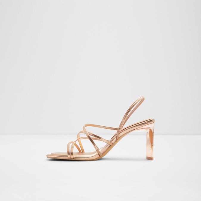 Jennifer Women's Rose Gold Dress Sandals image number 2