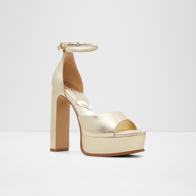Milena Women's Gold Block Heel Sandal image number 3