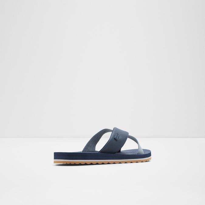 Inderpaul Men's Navy Cross Strap Sandals image number 1