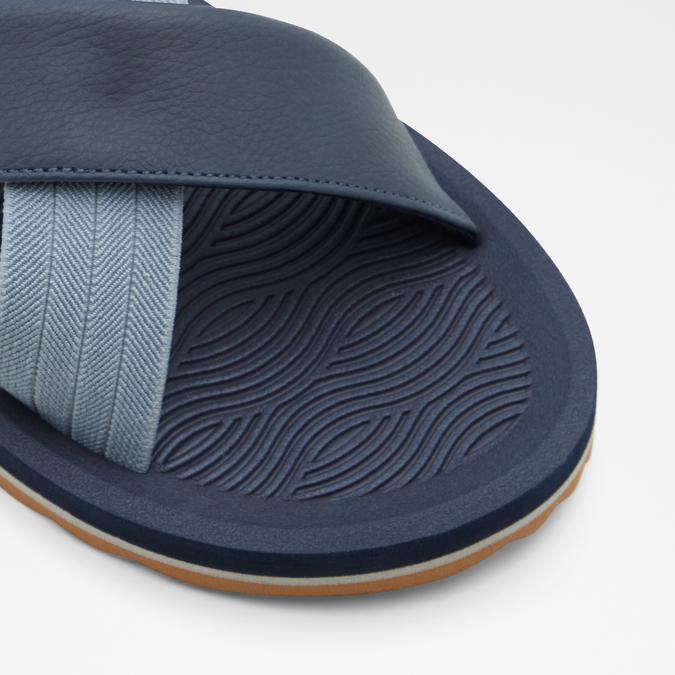 Inderpaul Men's Navy Cross Strap Sandals image number 4