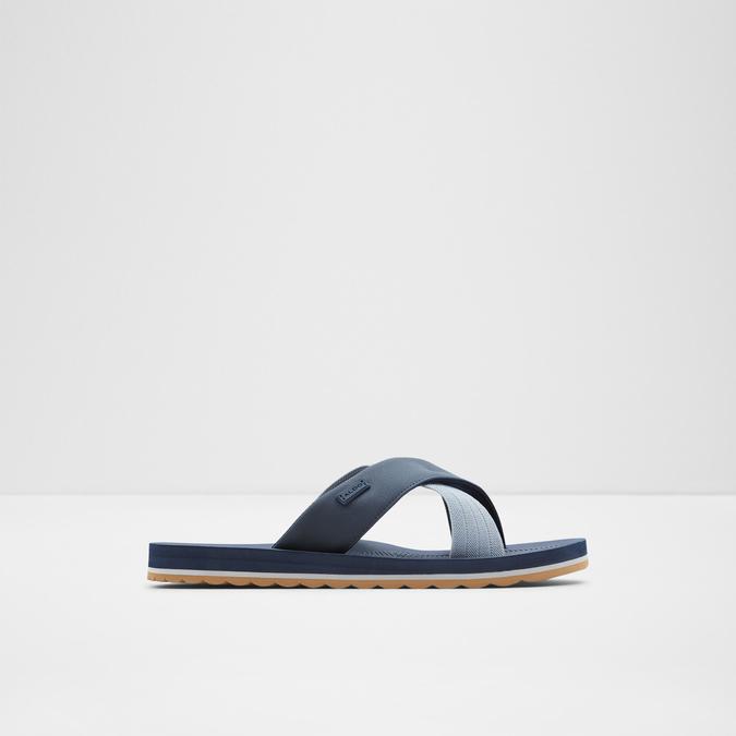 Inderpaul Men's Navy Cross Strap Sandals image number 0
