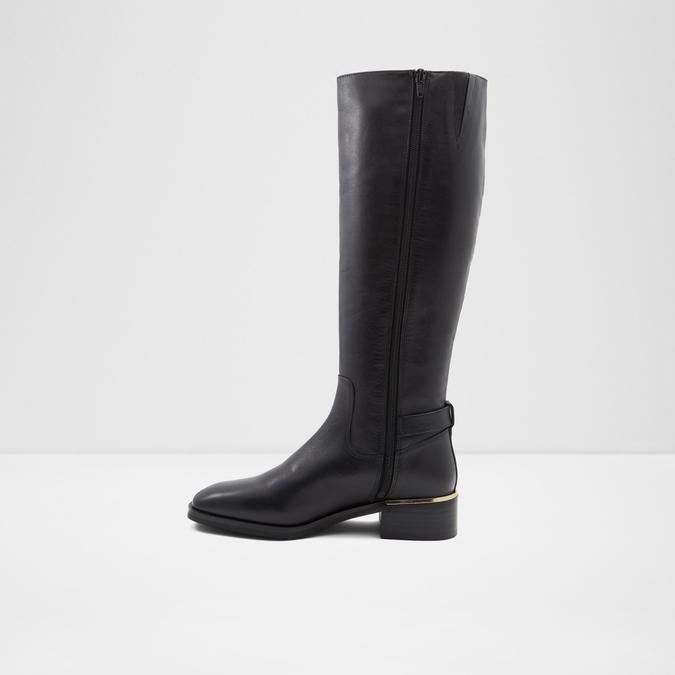 Fraenna Women's Black Knee Length Boots image number 2