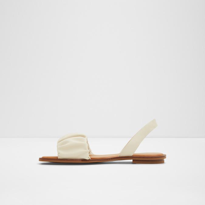 Brelden Women's White Flat Sandals image number 2