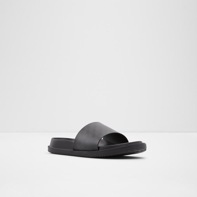 Wica Men's Black Single Strap Sandals image number 3