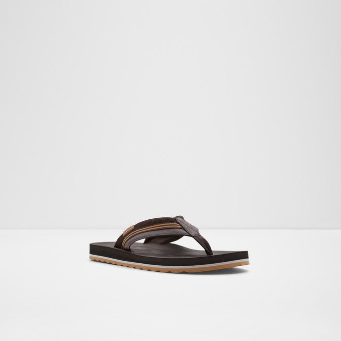Burges Men's Dark Brown Thong Sandals image number 3