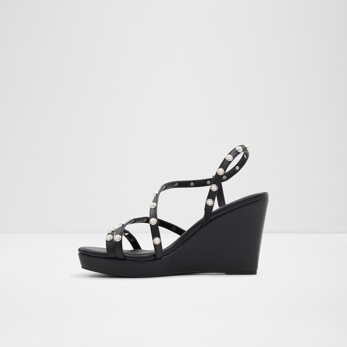 Grandede Women's Black Wedges image number 2