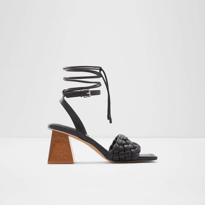 Tresso Women's Black Block Heel Sandal image number 0