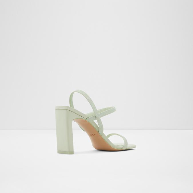 Okurr Women's Bright Green Block Heel Sandal image number 2