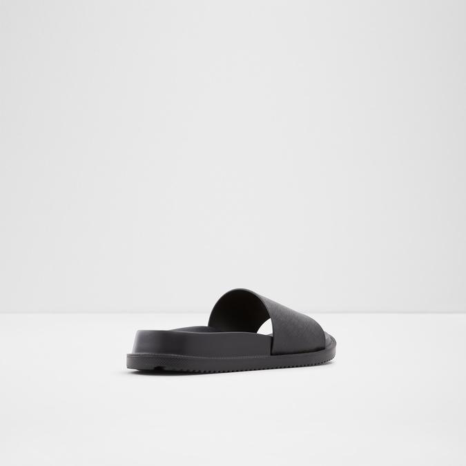 Wica Men's Black Single Strap Sandals image number 1