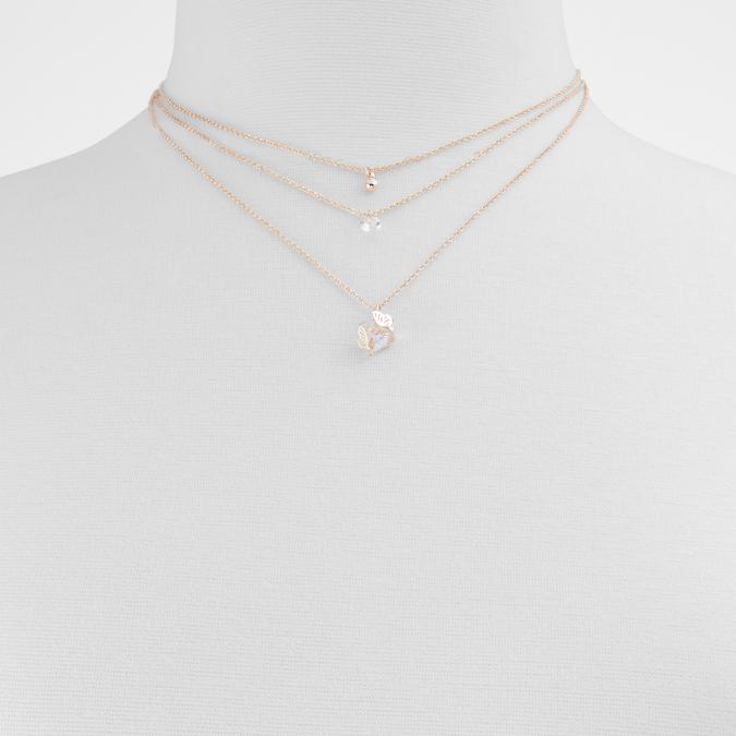 Groasien Women's Rose Gold Necklace image number 1