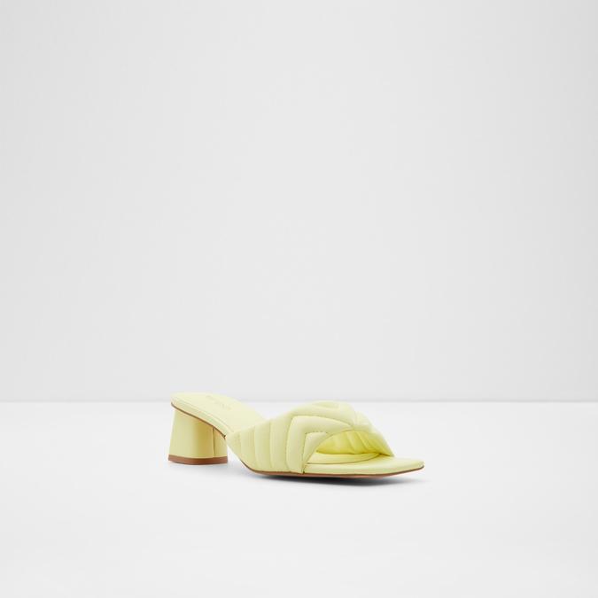 Celesta Women's Yellow Block Heel Sandal image number 3