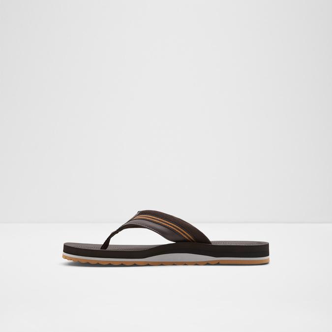 Burges Men's Dark Brown Thong Sandals image number 2