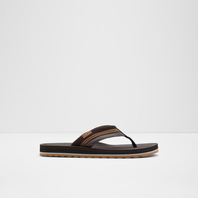 Burges Men's Dark Brown Thong Sandals image number 0