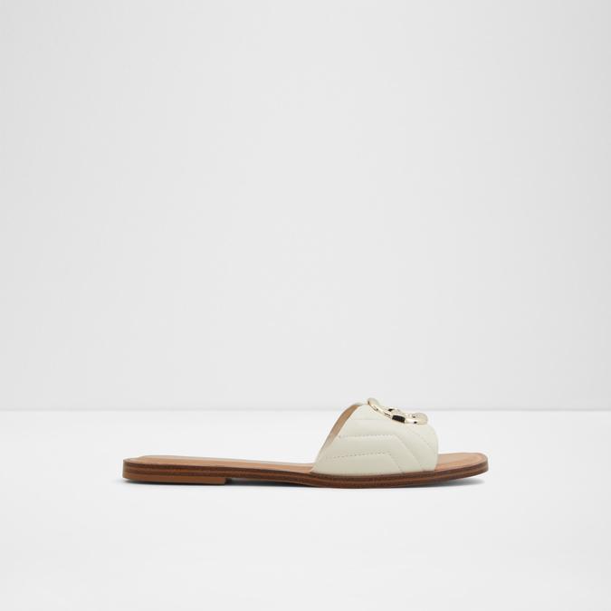 Qelajar Women's White Flat Sandals image number 0