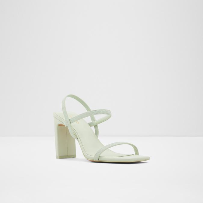 Okurr Women's Bright Green Block Heel Sandal image number 4